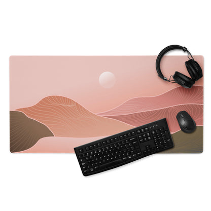 Boho Pink Gradient Mouse Pad - Mouse Pad Pink Gradient Home Office Boho Soft Moody Boho Chic Large Desk Mat Non Slip