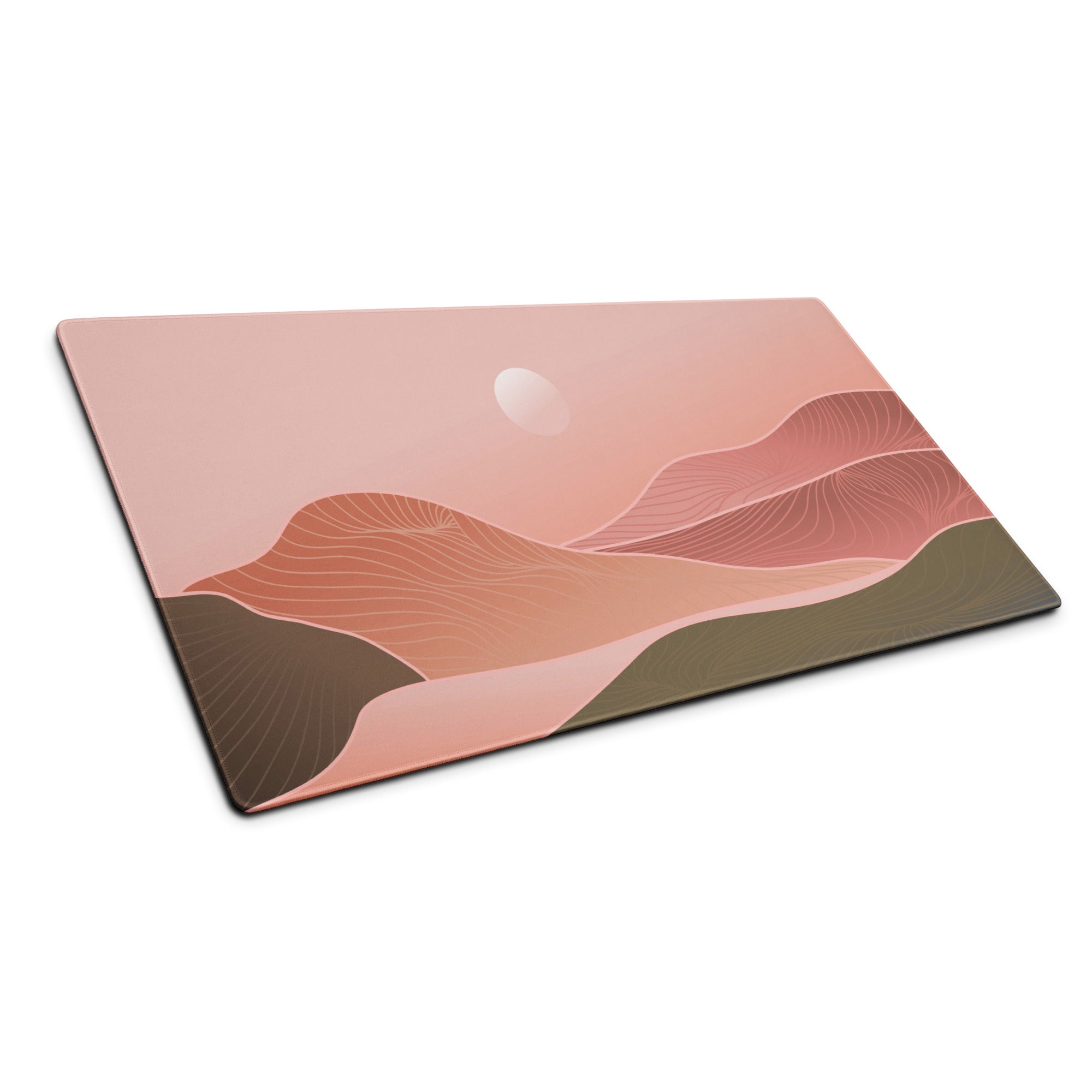 Boho Pink Gradient Mouse Pad - Mouse Pad Pink Gradient Home Office Boho Soft Moody Boho Chic Large Desk Mat Non Slip