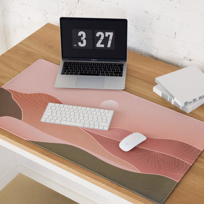 Boho Pink Gradient Mouse Pad - Mouse Pad Pink Gradient Home Office Boho Soft Moody Boho Chic Large Desk Mat Non Slip