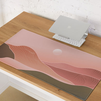 Boho Pink Gradient Mouse Pad - Mouse Pad Pink Gradient Home Office Boho Soft Moody Boho Chic Large Desk Mat Non Slip