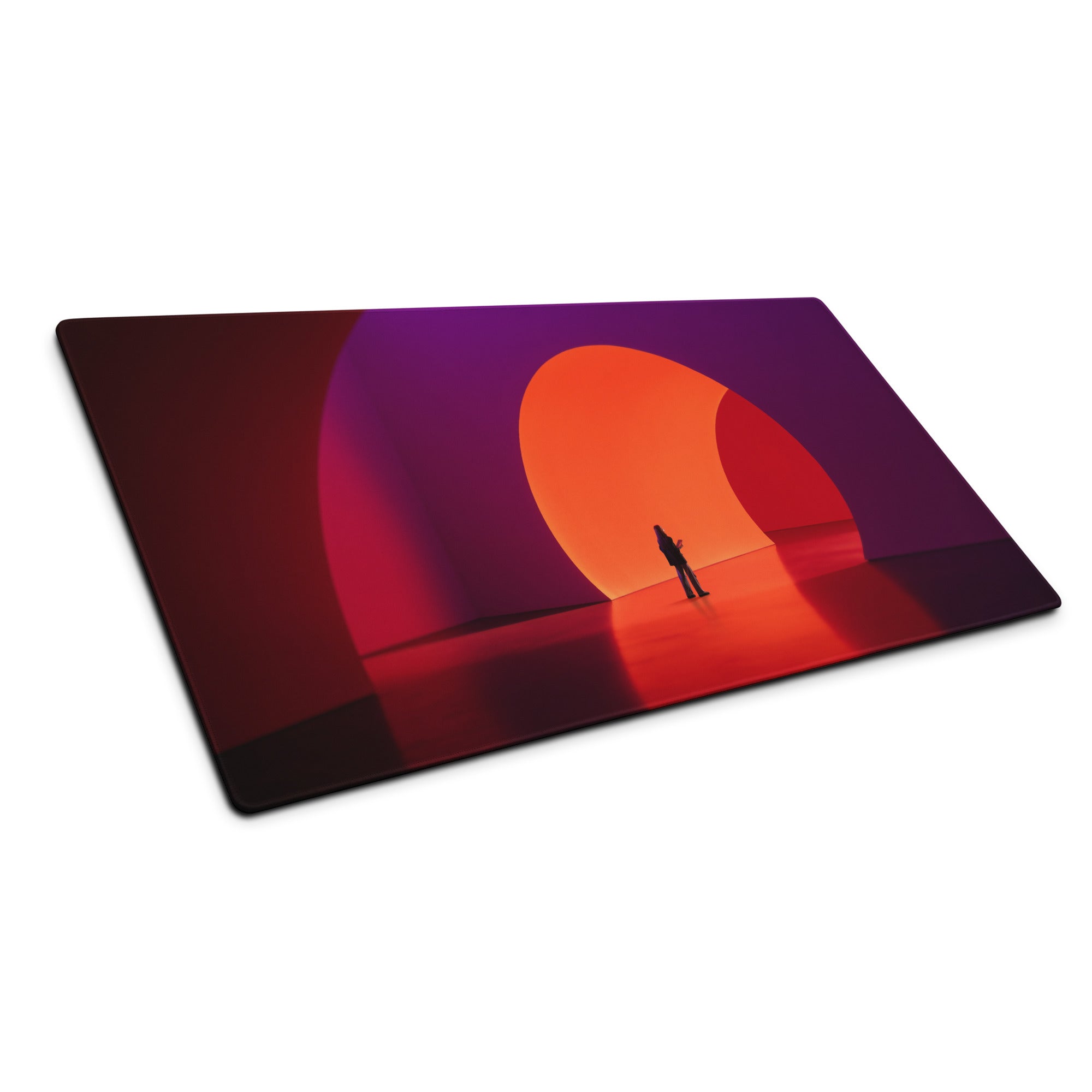 Purple Orange Abstract Contemporary Mouse Pad For Modern Home Office Desk Decor Aesthetic