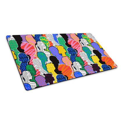 Contemporary Themed Mouse Pad Multicolor Rainbow Desk Decor Pop Art Style for Modern Workstations