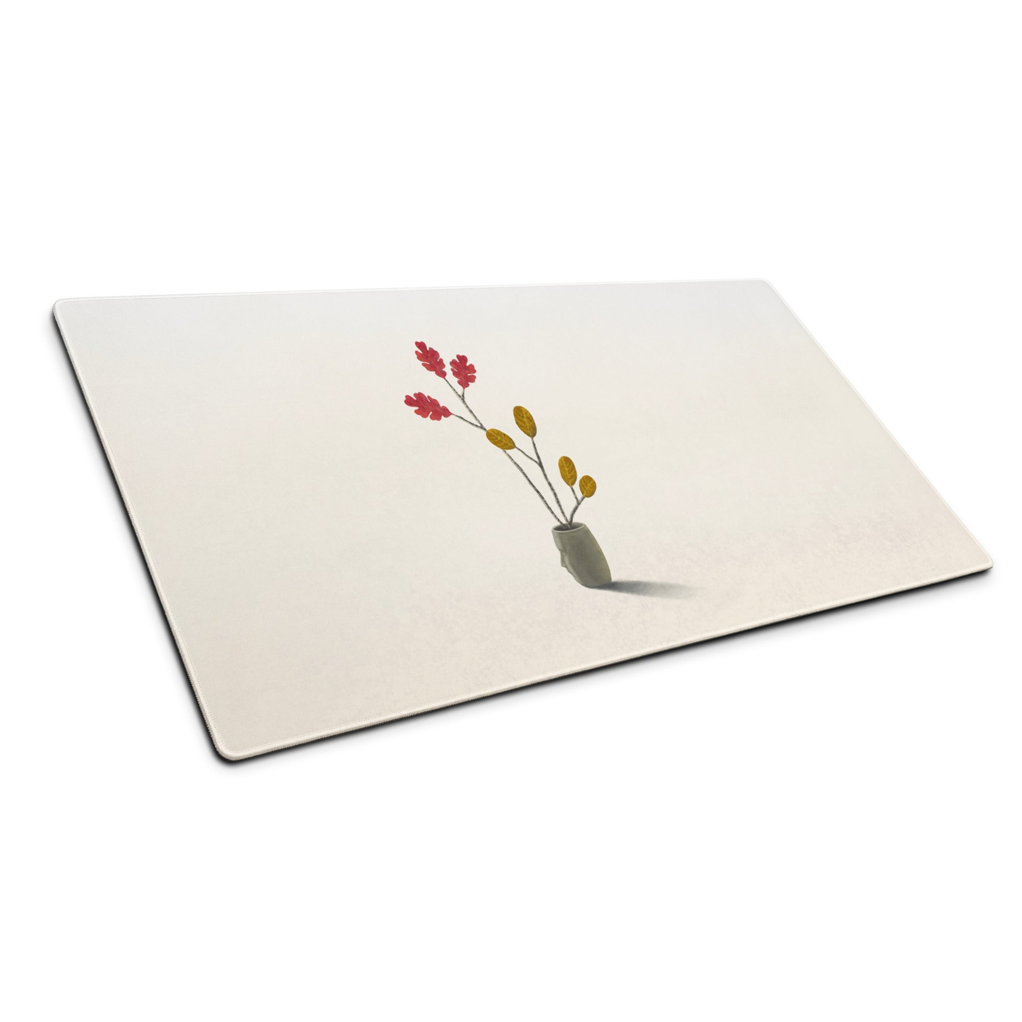 Beige Botanical Watercolor Mouse Pad - Botanical Beige Mouse Pad Home Office Mood Calm Natural Desk Decor Modern
