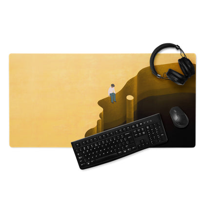 Mouse Pad Yellow Gradient Home Office Contemporary Desk Mood Modern Decor Art Print