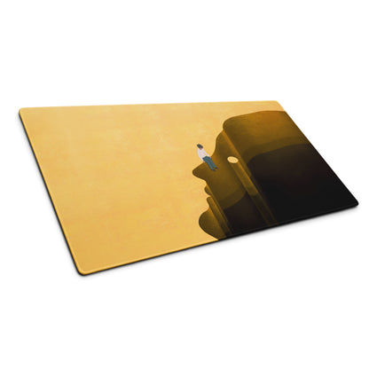 Mouse Pad Yellow Gradient Home Office Contemporary Desk Mood Modern Decor Art Print