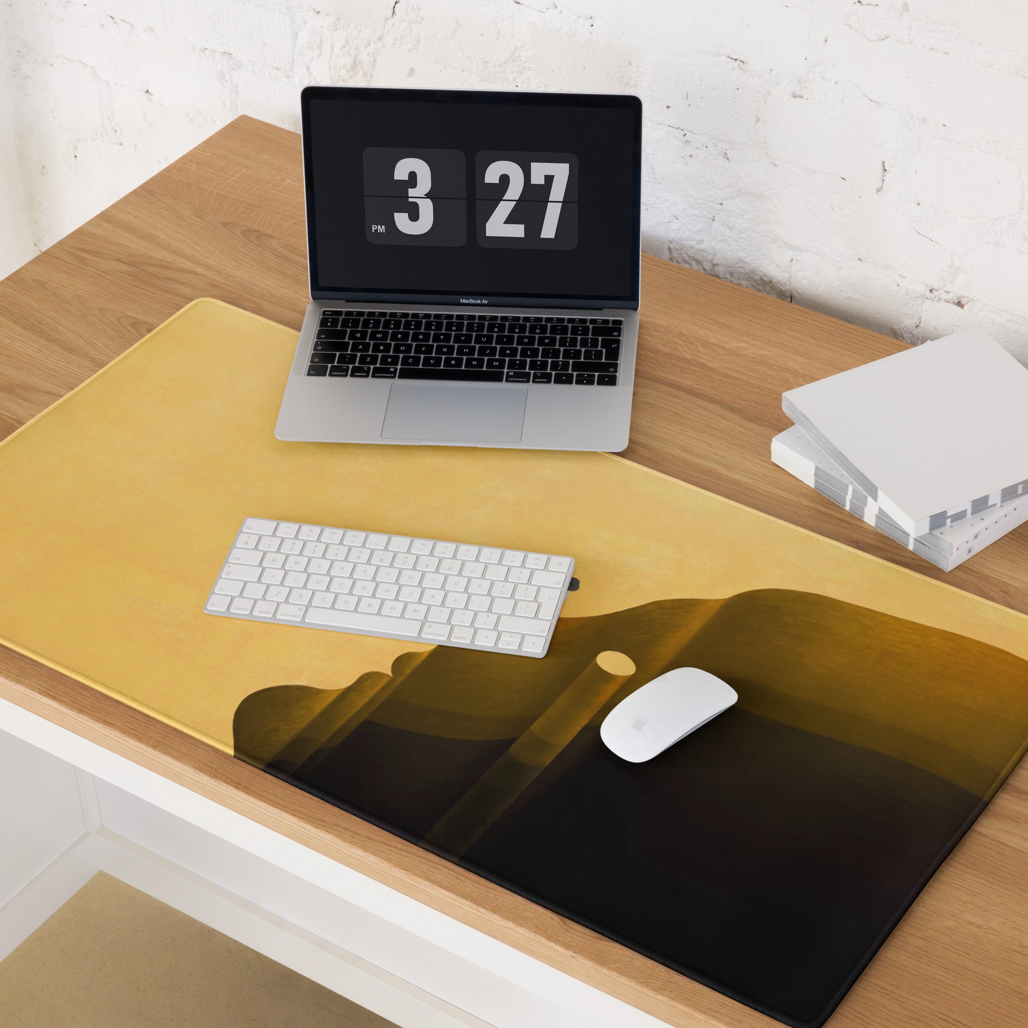 Mouse Pad Yellow Gradient Home Office Contemporary Desk Mood Modern Decor Art Print