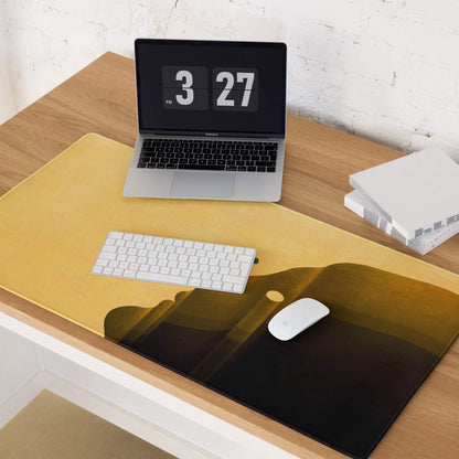 Mouse Pad Yellow Gradient Home Office Contemporary Desk Mood Modern Decor Art Print
