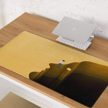 Mouse Pad Yellow Gradient Home Office Contemporary Desk Mood Modern Decor Art Print