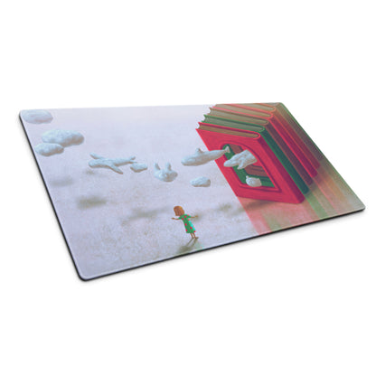 Colorful Books Themed Mouse Pad 36 By 18 Inch Desk Mat Non Slip Rubber Base Contemporary Art Style