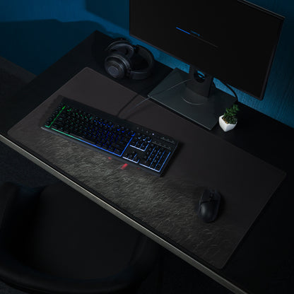 Red Chair On Black Textured Contemporary Mouse Pad For Gaming Desk Setup Moody Modern Desk Decor Digital Art Print