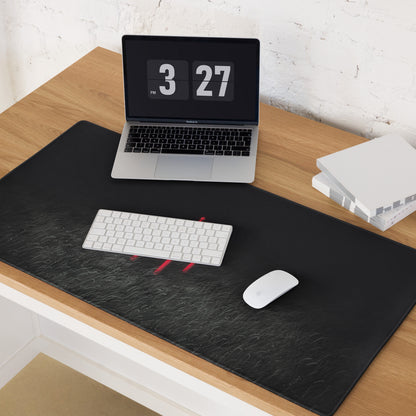 Red Chair On Black Textured Contemporary Mouse Pad For Gaming Desk Setup Moody Modern Desk Decor Digital Art Print