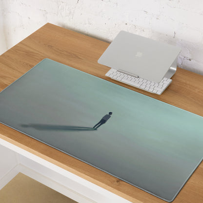 Pastel Blue Mint Green Contemporary Gaming Mouse Pad For Desk Large 36x18 Or 18x16 Minimalist Modern Art