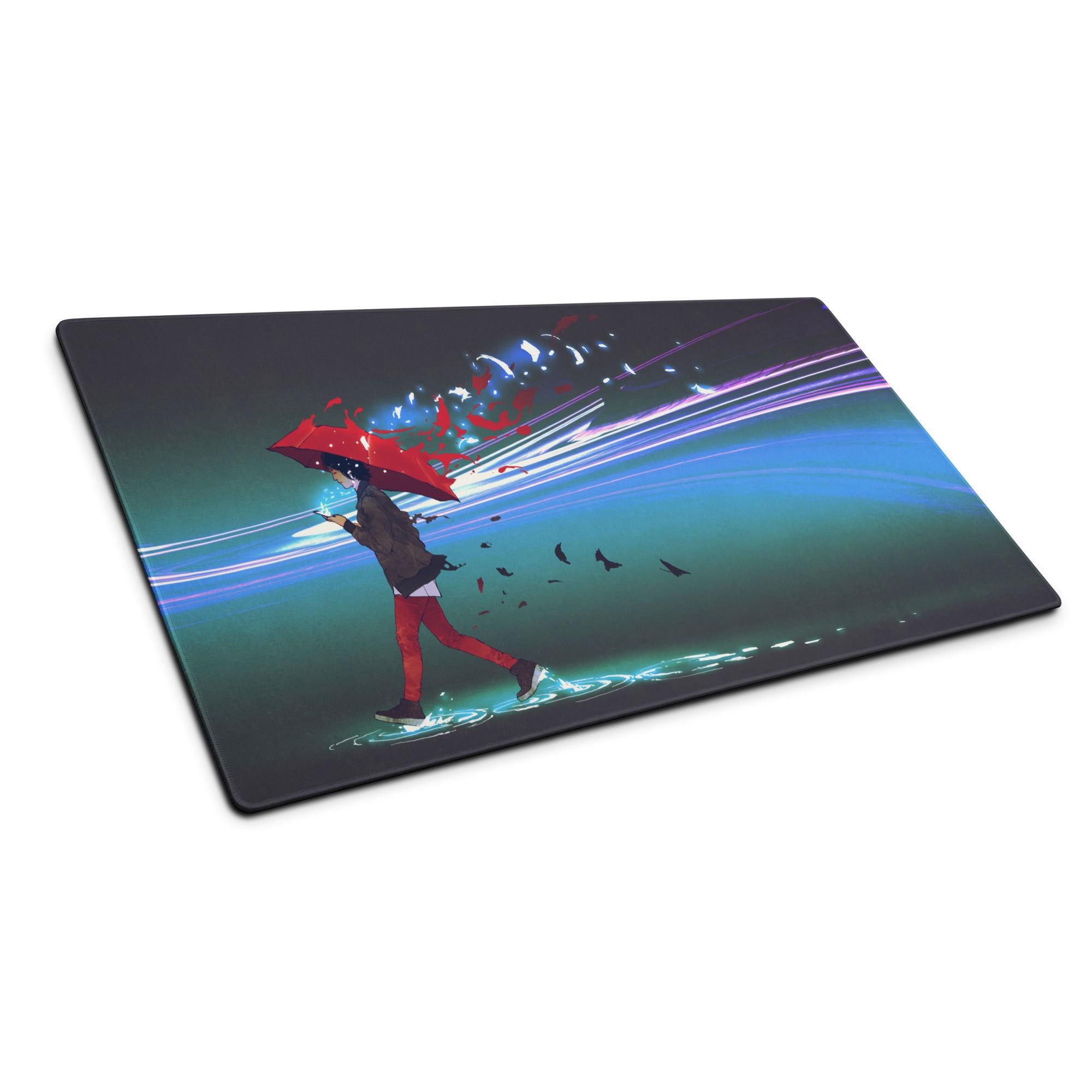Contemporary Themed Mouse Pad Multicolor Artwork For Gaming Desk Modern Office Decor