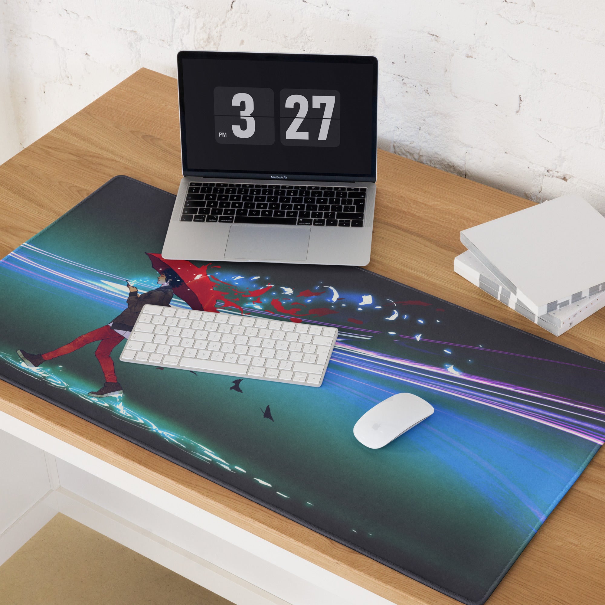 Contemporary Themed Mouse Pad Multicolor Artwork For Gaming Desk Modern Office Decor