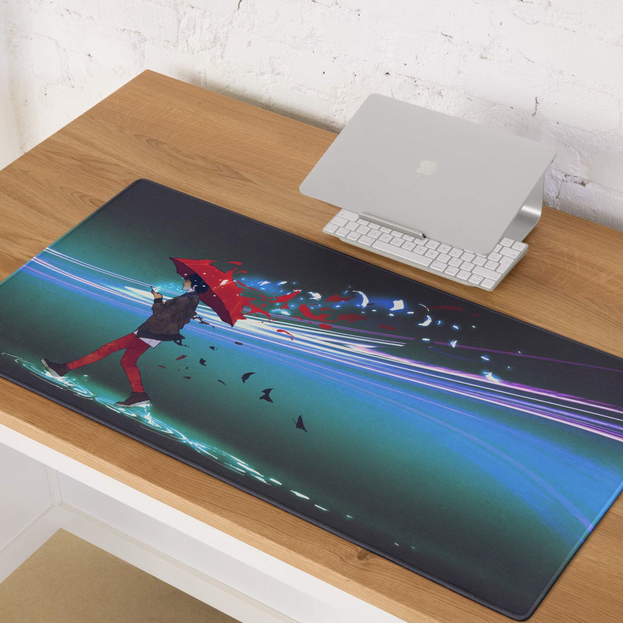 Contemporary Themed Mouse Pad Multicolor Artwork For Gaming Desk Modern Office Decor