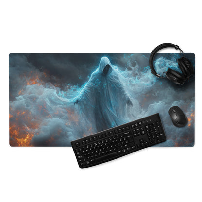 Gaming Mouse Pad Large Blue Orange Firestorm Theme For Gaming Setup Dark Fantasy Digital Art