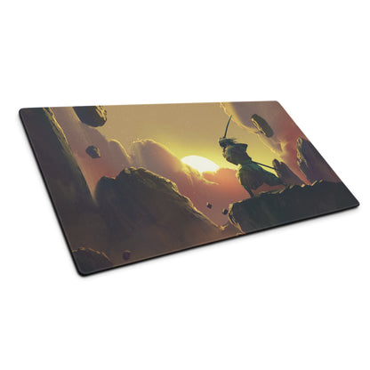 Gamer Mouse Pad Sunset Orange And Purple Gradient For Gaming Desk Digital Painting Style Large
