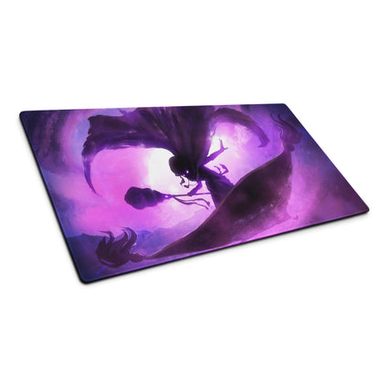 Gaming Mouse Pad Purple Violet For Gaming Setup Neon Fantasy Dragon Artwork Print
