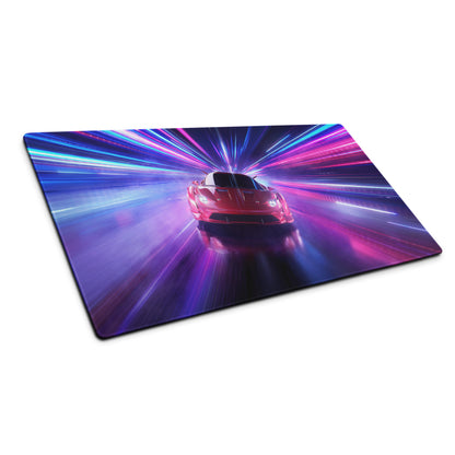 Gaming Mouse Pad Large Neon Blue Purple For Gaming Setup Cyberpunk Energetic Neon Mood Esports Pad Digital Artwork