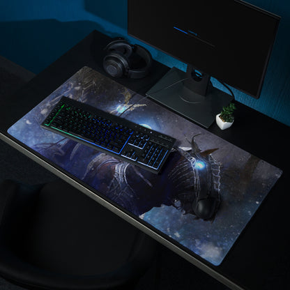 Gaming Mouse Pad Dark Blue And Ice Blue For Desk Setup Cinematic Fantasy Battle Art For Dota Csgo Enthusiasts