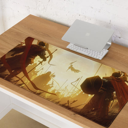 Gaming Mouse Pad Orange Gold For Gaming Desk Cinematic Fantasy Art Non Slip Large Esports Dota CSGO