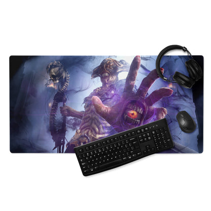 Gaming Mouse Pad Purple Blue Epic Creature Artwork Desk Mat For Gaming Pro Setup