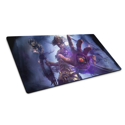 Gaming Mouse Pad Purple Blue Epic Creature Artwork Desk Mat For Gaming Pro Setup