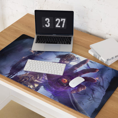 Gaming Mouse Pad Purple Blue Epic Creature Artwork Desk Mat For Gaming Pro Setup