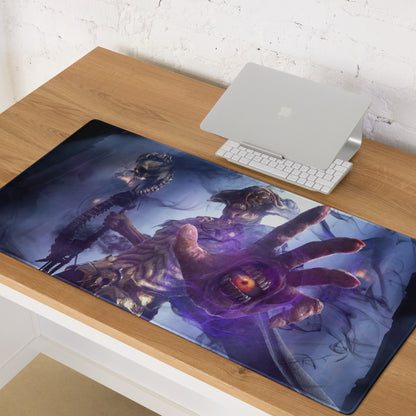 Gaming Mouse Pad Purple Blue Epic Creature Artwork Desk Mat For Gaming Pro Setup