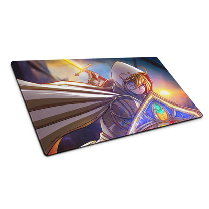Gaming Mouse Pad Large Extended Desk Mat Anime Fantasy Digital Art In Blue Orange Purple For Gaming Setup