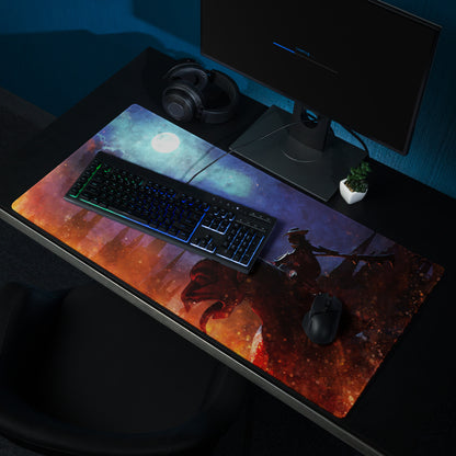 Gaming Mouse Pad Blue Orange Night Sky Scene For Gaming Desk Modern Fantasy Art Decor Non Slip