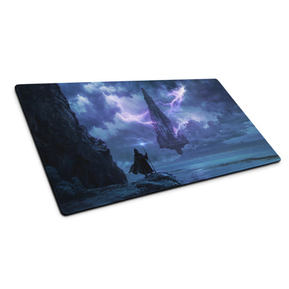 Gaming Mouse Pad Blue Purple For Gaming Desk Setup In Dark Fantasy Art Moody Esports Decor For Desk Gaming Digital Art
