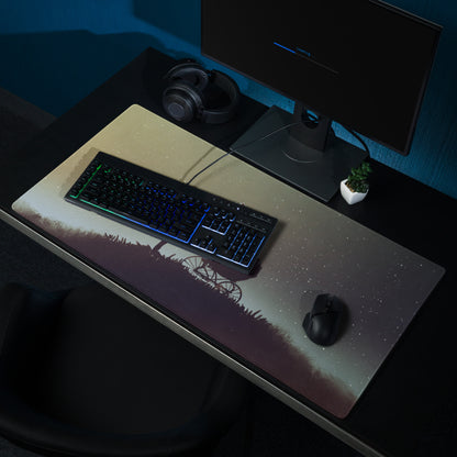 Space Gradient Galaxy Gaming Mouse Pad For Desk Setup Starry Night Sci-Fi Art Digital Illustration