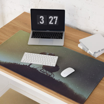 Space Gradient Galaxy Gaming Mouse Pad For Desk Setup Starry Night Sci-Fi Art Digital Illustration