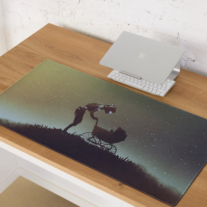 Space Gradient Galaxy Gaming Mouse Pad For Desk Setup Starry Night Sci-Fi Art Digital Illustration
