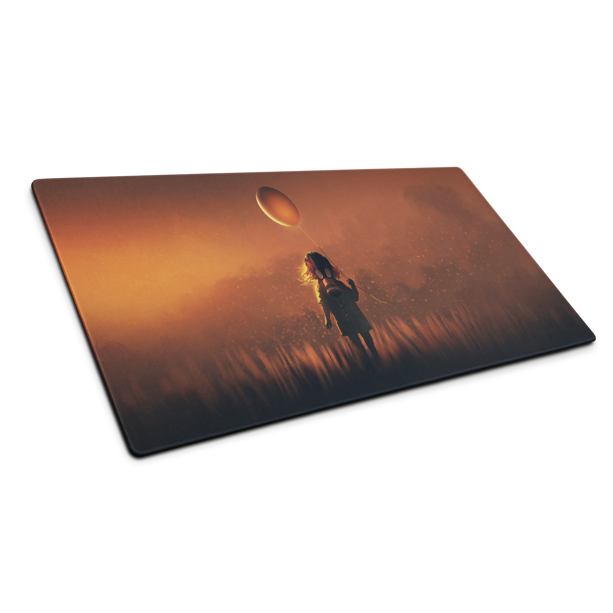 Gaming Mouse Pad Orange Sunset Copper Gradient Style For Desk Setup Esports Mood