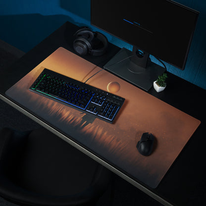Gaming Mouse Pad Orange Sunset Copper Gradient Style For Desk Setup Esports Mood