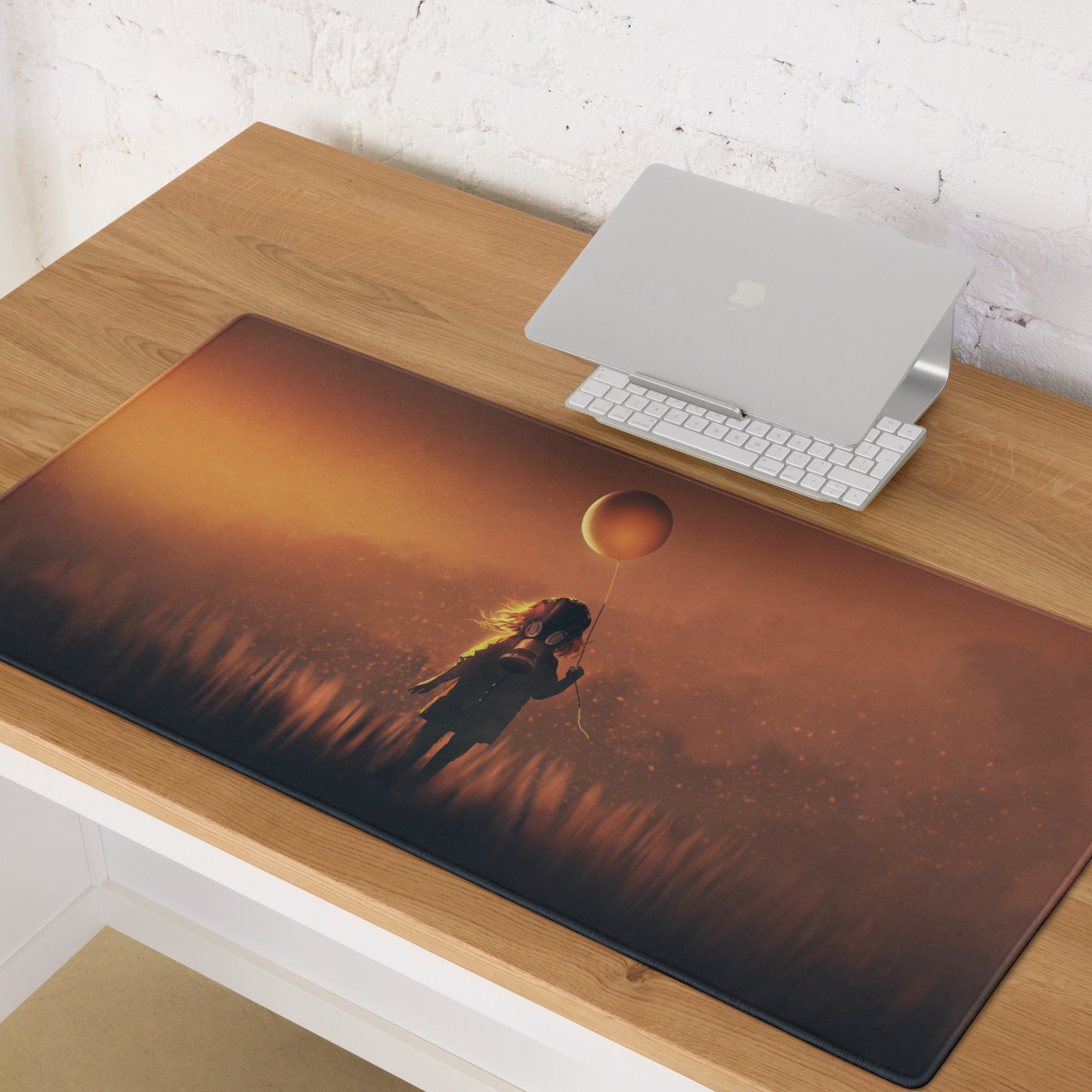 Gaming Mouse Pad Orange Sunset Copper Gradient Style For Desk Setup Esports Mood