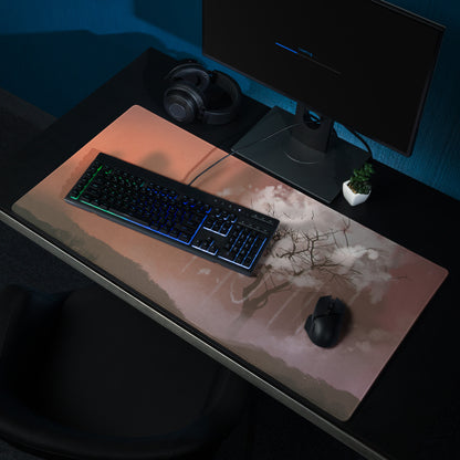 Gamer Mouse Pad Red Orange Sky Large Desk Mat For Gaming Setup Landscape Photography