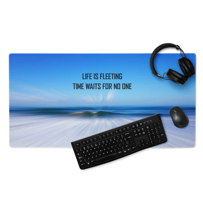Motivational Mouse Pad Blue Gradient Desk Office Modern Bold Typography Inspiring Contemporary Home Office Digital Print