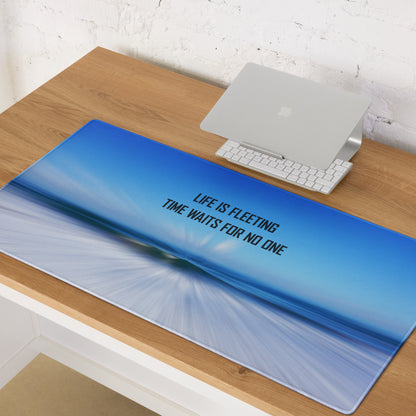 Motivational Mouse Pad Blue Gradient Desk Office Modern Bold Typography Inspiring Contemporary Home Office Digital Print