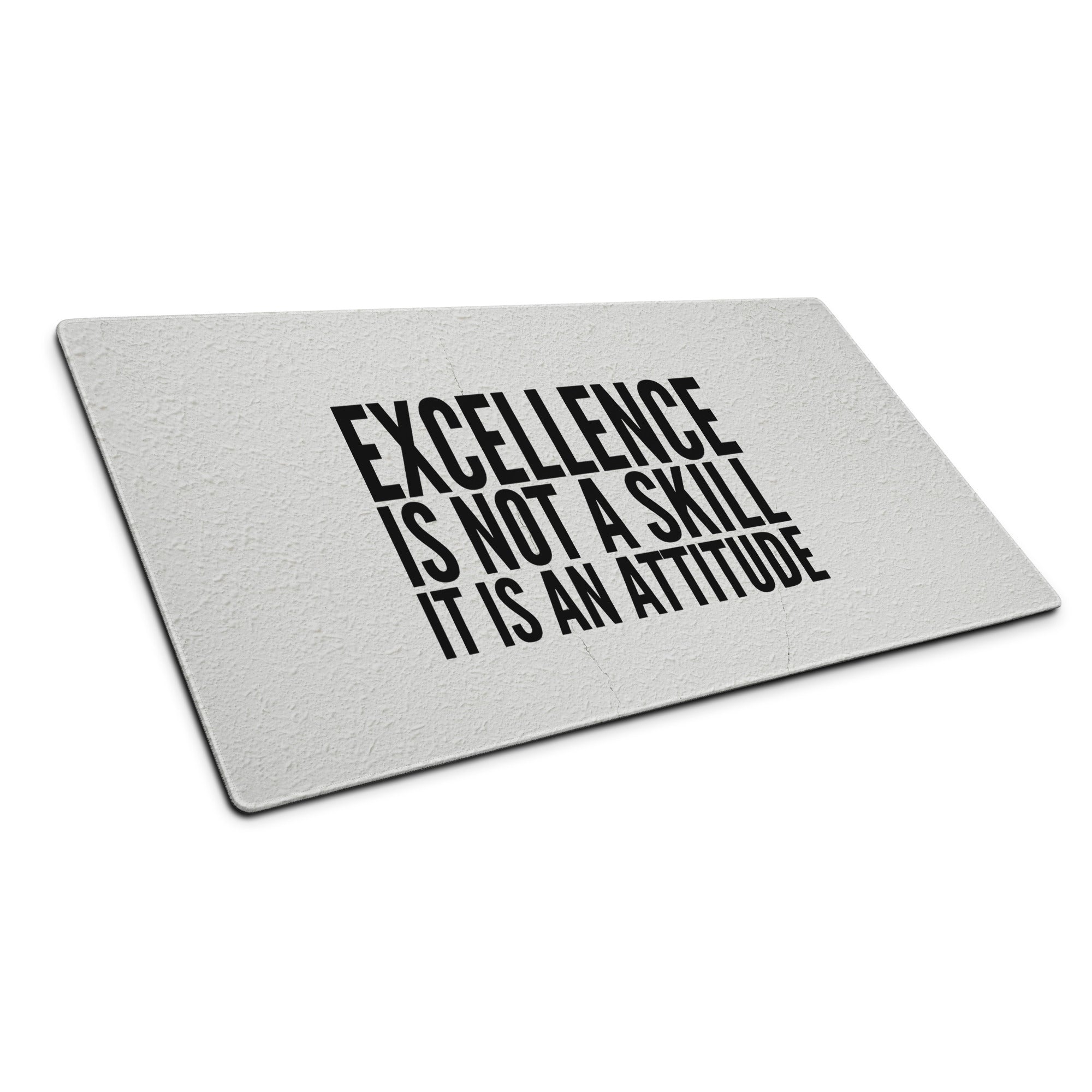 Black On White Motivational Mouse Pad For Desk Office Setup Minimal Typography Art Print On Fabric Non Slip