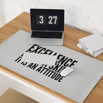 Black On White Motivational Mouse Pad For Desk Office Setup Minimal Typography Art Print On Fabric Non Slip