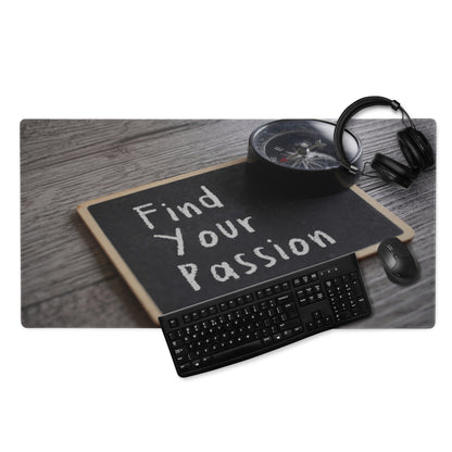 Motivational Chalkboard Mouse Pad Black White Text For Desk Office Inspiring Focus Minimalist Desk Mat Typography