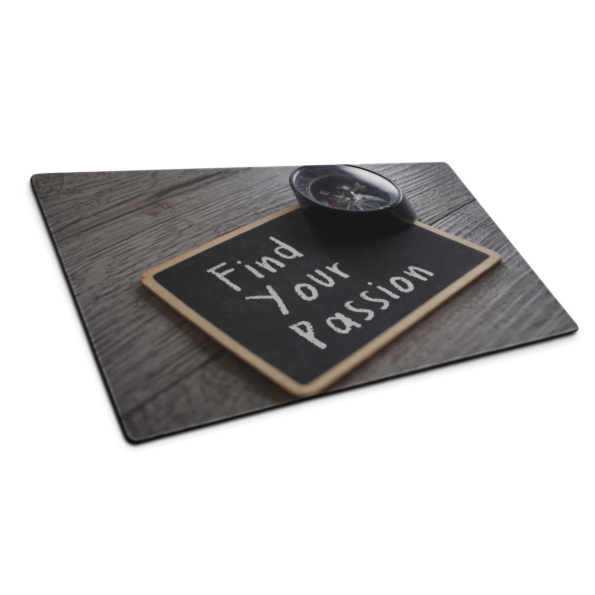 Motivational Chalkboard Mouse Pad Black White Text For Desk Office Inspiring Focus Minimalist Desk Mat Typography