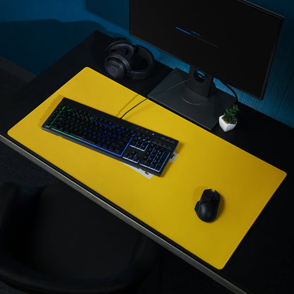 Motivational Yellow Mouse Pad for Desk Reach Your Goal Quote Large Non Slip Gaming Pad Modern Office Decor