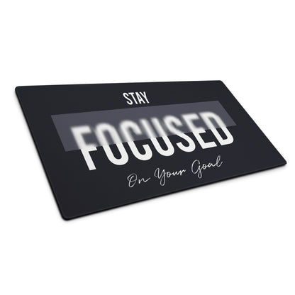 Motivational Mouse Pad Black And White Desk Office Modern Minimalist Focused Productivity Gift For Workspace