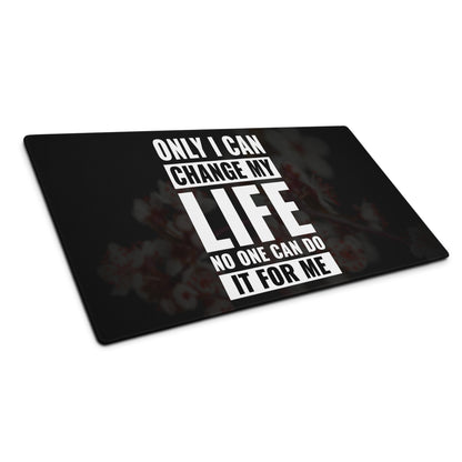 Motivational Quote Mouse Pad Black And White For Desk Office Modern Minimal Typography