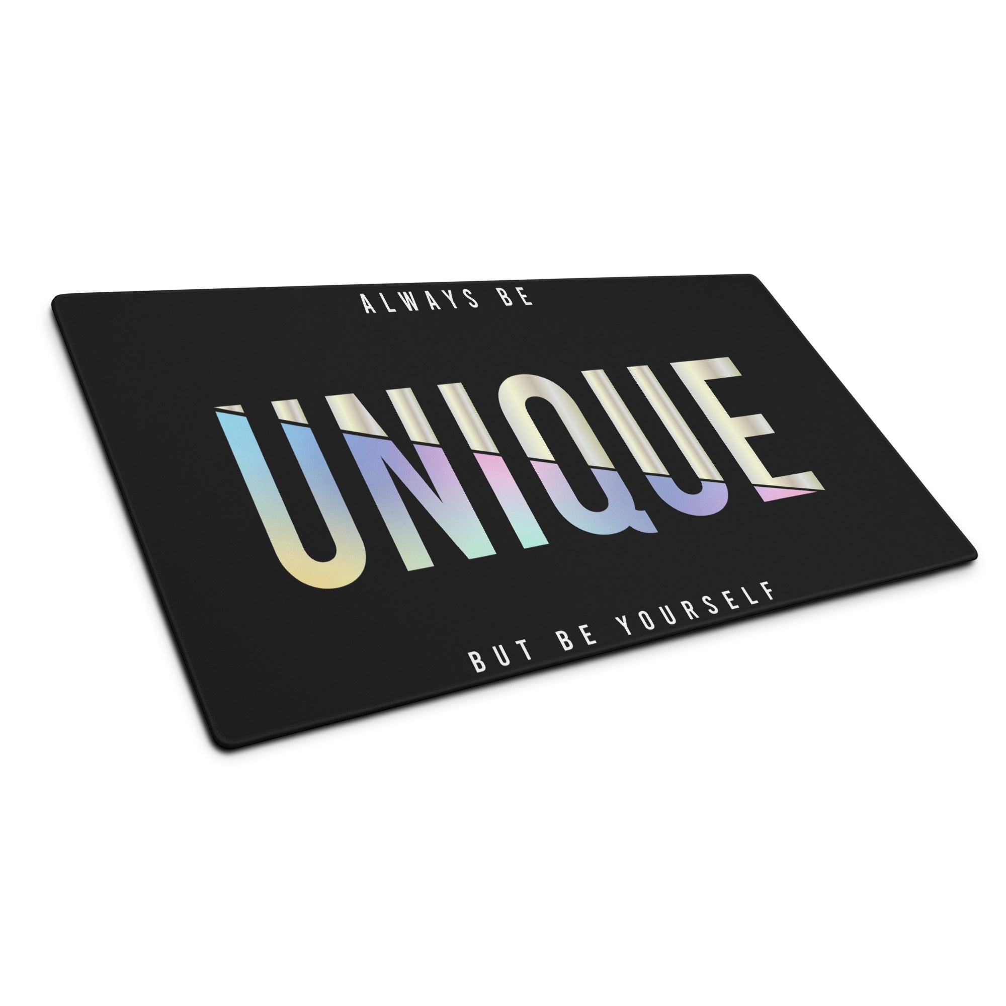 Motivational Mouse Pad Gradient Pastel Colors For Desk Mat And Workspace Modern Minimalist Style