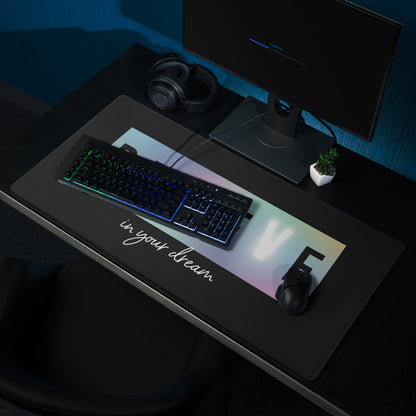Motivational Rainbow Gradient Mouse Pad For Desk Large Gaming Surface Modern Minimalist Style Inspiring Desk Mat Decor